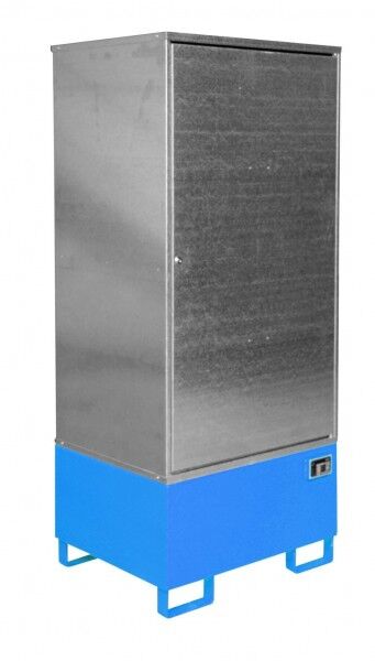 BAUER Gefahrstoff-Schrank GS-1 für 1 x 200-l-Fass lichtblau RAL 5012