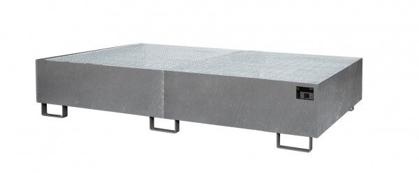 BAUER Regalwanne Typ RW-GR-2700-2 - Für Palettenregale (Feldbreite 2700 mm) verzinkt