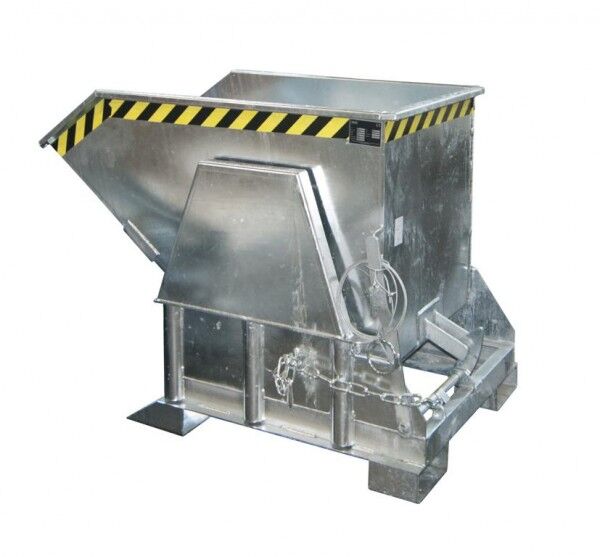 Kippbehälter BK-50 für Gabelstapler Inhalt: 0,50 cbm Tragfähigkeit: 1000 kg Farbe verzinkt