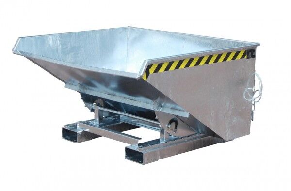Kippbehälter EXPO-900 für Gabel-Stapler Inhalt: 0,90 cbm Tragfähigkeit: 1000 kg Farbe verzinkt