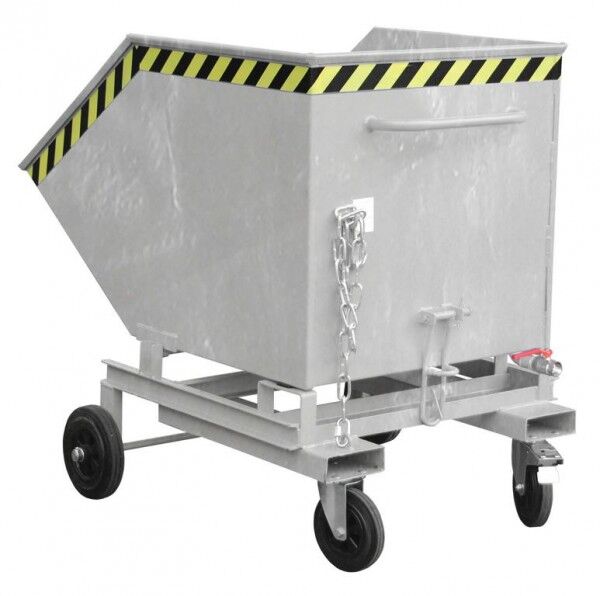 BAUER Späne-Kastenwagen SKW-ET-600 mit Einfahrtaschen verzinkt