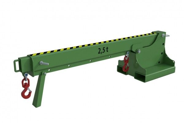 BAUER Teleskoplader KTH-2,5 / Kranarm für Stapler resedagrün RAL 6011