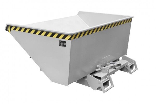 Kippbehälter 4A-900 für Stapler Automatische Entriegelung Inhalt 0,90 cbm Tragfähigkeit 1000 kg Farbe verzinkt