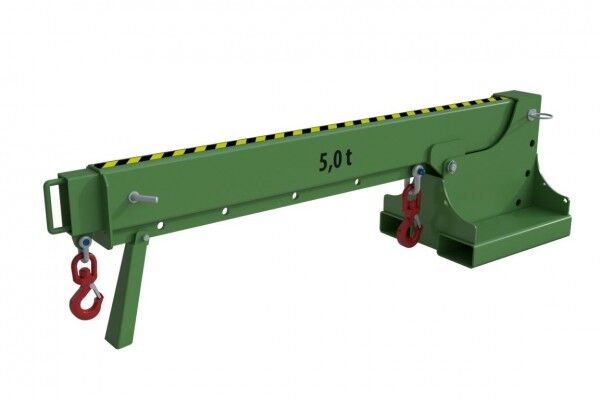 BAUER Teleskoplader KTH-5,0 / Kranarm für Stapler resedagrün RAL 6011