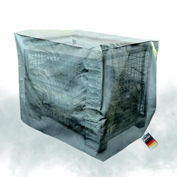 VLITEX Brandbegrenzungshaube Typ PREMIUM (1,25 x 0,85 x 1,16 m) - für Euro-Gitterboxen