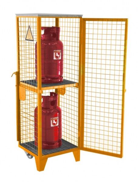 Mobiles Gasflaschen-Depot GFD-R-2 für 2 11kg-Gasflaschen