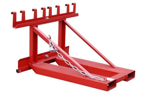 BAUER Mülltonnen-Heber MH-II für Stapler feuerrot RAL 3000