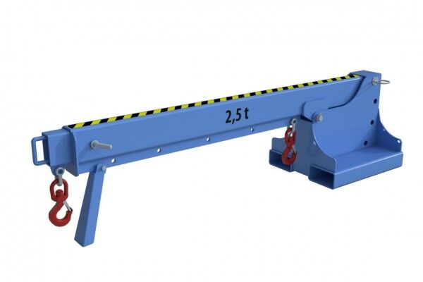 BAUER Teleskoplader KTH-2,5 / Kranarm für Stapler lichtblau RAL 5012