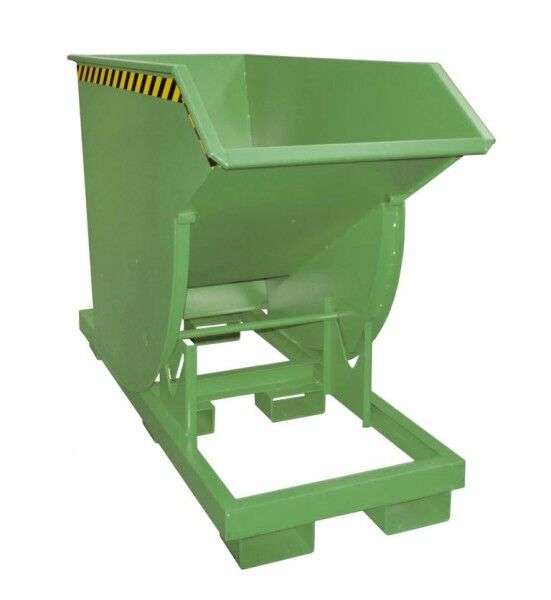 Kippmulde BKM-75 für Stapler Inhalt: 0,75 cbm Tragfähigkeit: 2500 kg Farbe resedagrün RAL 6011