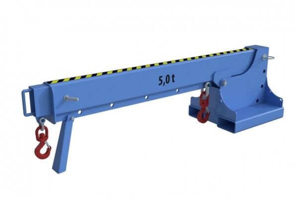 BAUER Teleskoplader KTH-5,0 / Kranarm für Stapler lichtblau RAL 5012