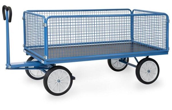 Fetra Handpritschenwagen mit Drahtgitterwänden 6436V