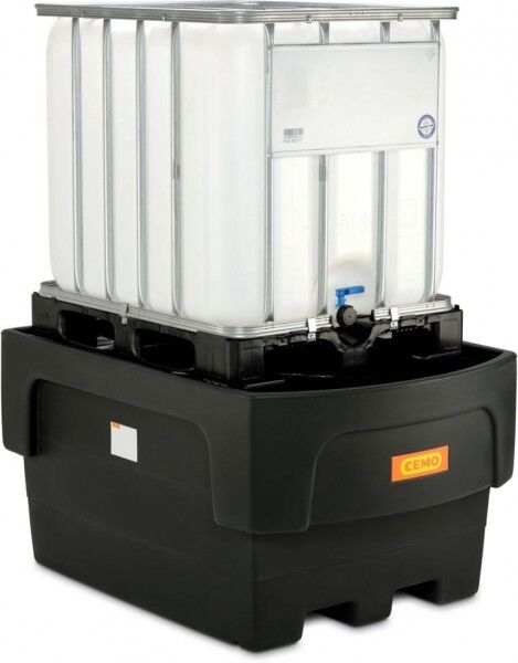 IBC-Kunststoff-Auffangwanne (PE) Typ 1100/1-PE mit Abfüllvorsatz für 1 x 1000-Liter-IBC