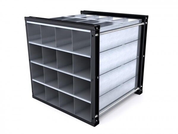 Wabenregal Typ RWR-16/1 für Langmaterial - 16 Fächer - Länge 1000 mm