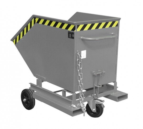 BAUER Kastenwagen KW-ET-400 mit Einfahrtaschen für Stapler mausgrau RAL 7005