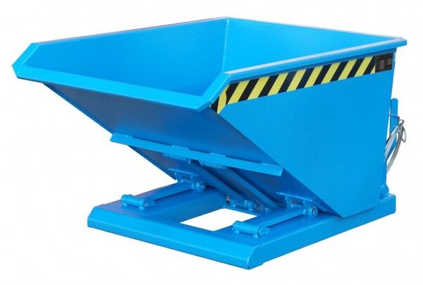 Stapler-Kippbehälter NK-30 Inhalt: 0,30 cbm Tragfähigkeit: 750 kg Farbe lichtblau RAL 5012