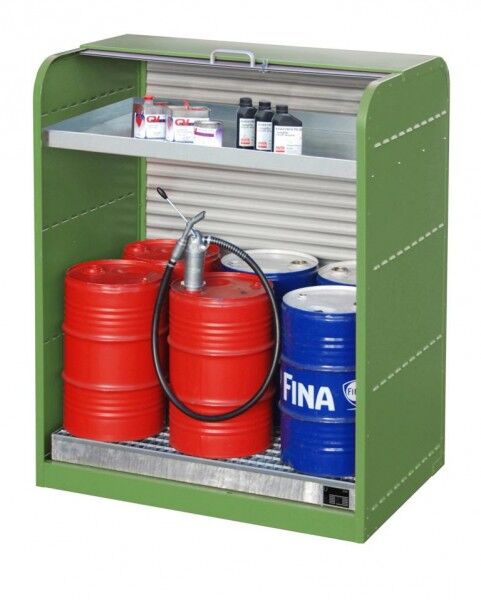 BAUER Gefahrstoff-Rolladenschrank RSG-3 resedagrün RAL 6011