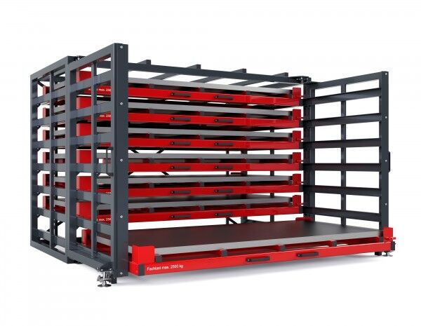 Schwerlast Schubfachregal Typ RBR-T 20/7 für Bleche bis 2 x 1 m