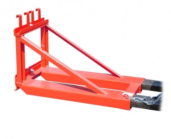 BAUER Mülltonnen-Heber MH-I für Gabelstapler feuerrot RAL 3000
