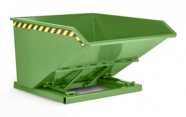 Muldenkipper Typ RTK-50 für Gabelstapler Inhalt: 0,50 cbm Tragfähigkeit: 1200 kg Farbe resedagrün RAL 6011
