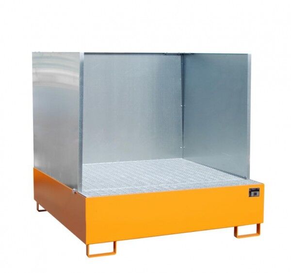 Auffangwanne AW-450-SW mit Spritzschutzwand