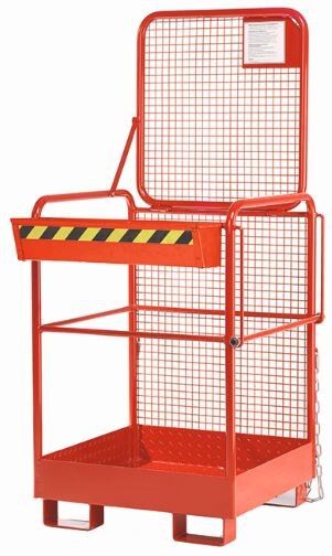 Arbeitskorb / Arbeitsbühne für Stapler Typ RAK-one reinorange RAL 2004 für 2 Person - zulässige Traglast: 240 kg