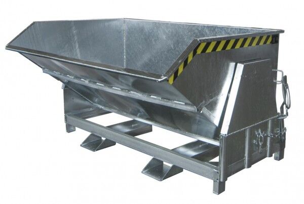 Muldenkipper BK-120 für Stapler Inhalt: 1,20 cbm Tragfähigkeit: 2000 kg Farbe verzinkt
