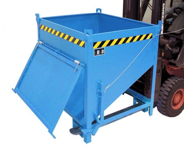 BAUER Gabelstapler - Silobehälter Typ SGK-75 lichtblau RAL 5012