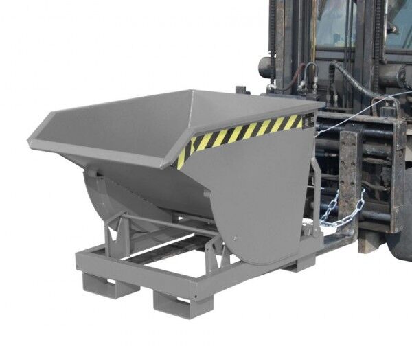 Kippmulde BKM-30 für Stapler Inhalt: 0,30 cbm Tragfähigkeit: 1500 kg Farbe mausgrau RAL 7005