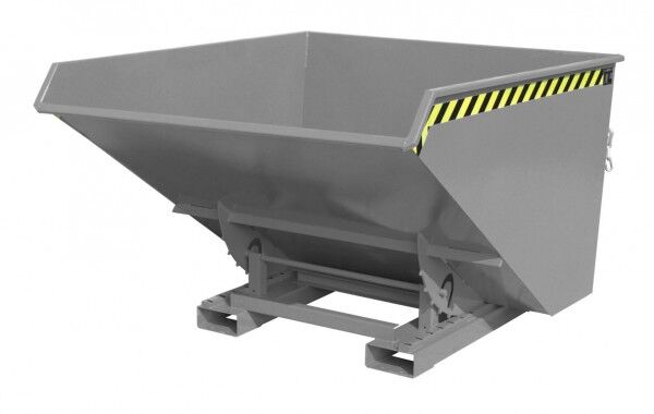 Kippbehälter EXPO-1700 für Gabel-Stapler Inhalt: 1,70 cbm Tragfähigkeit: 1500 kg Farbe mausgrau RAL 7005