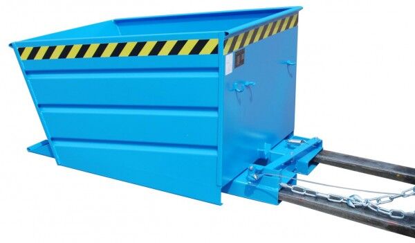 Kippbehälter / Kippmulde VD-500 für Stapler Inhalt: 0,50 cbm Tragfähigkeit: 750 kg Farbe lichtblau RAL 5012