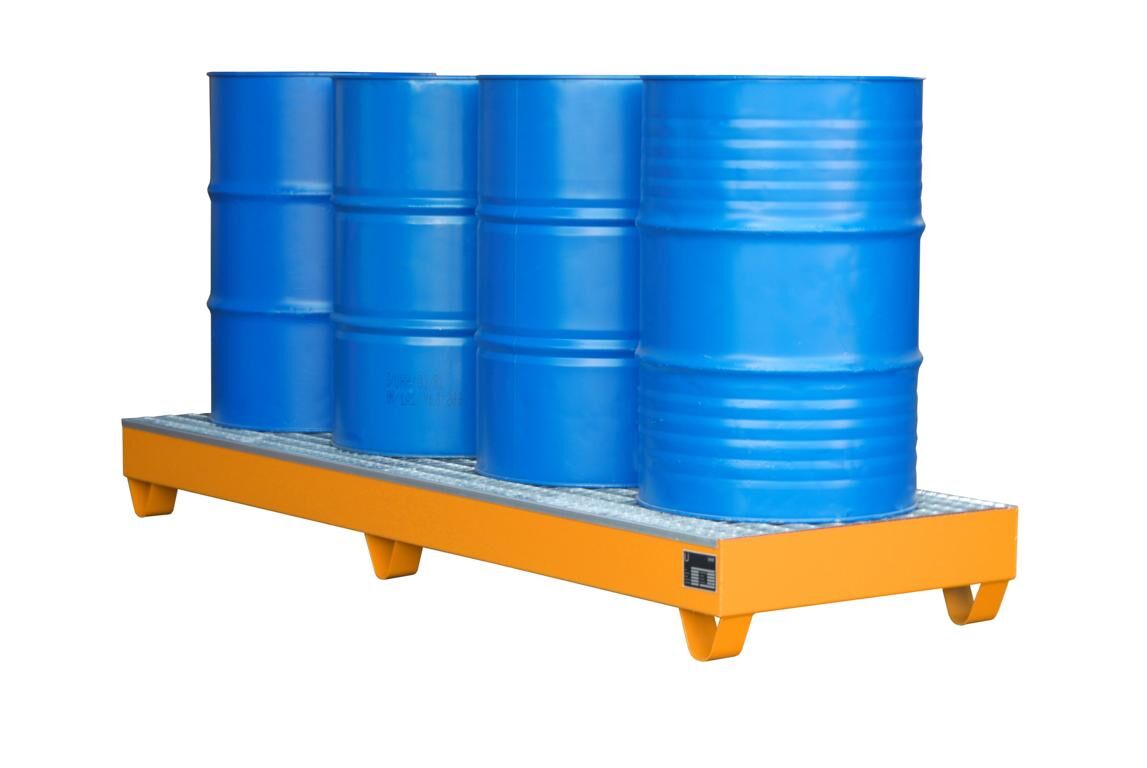 Edelstahl-Auffangwannen Typ VAW für Lagerung von max. 2 Containern