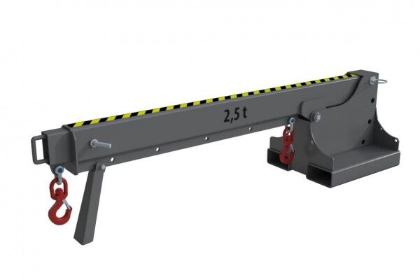 BAUER Teleskoplader KTH-2,5 / Kranarm für Stapler mausgrau RAL 7005