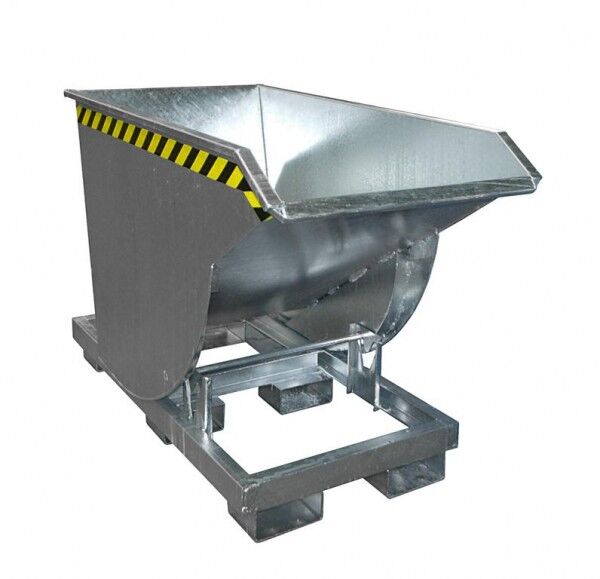 Kippmulde BKM-75 für Stapler Inhalt: 0,75 cbm Tragfähigkeit: 2500 kg Farbe verzinkt