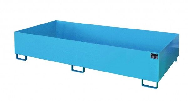 BAUER Regalwanne Typ RW-2700-3 - Für Palettenregale (Feldbreite 2700 mm) lichtblau RAL 5012