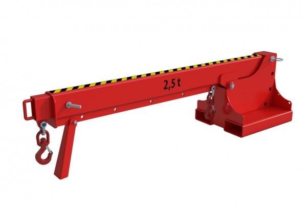 BAUER Teleskoplader KTH-2,5 / Kranarm für Stapler feuerrot RAL 3000