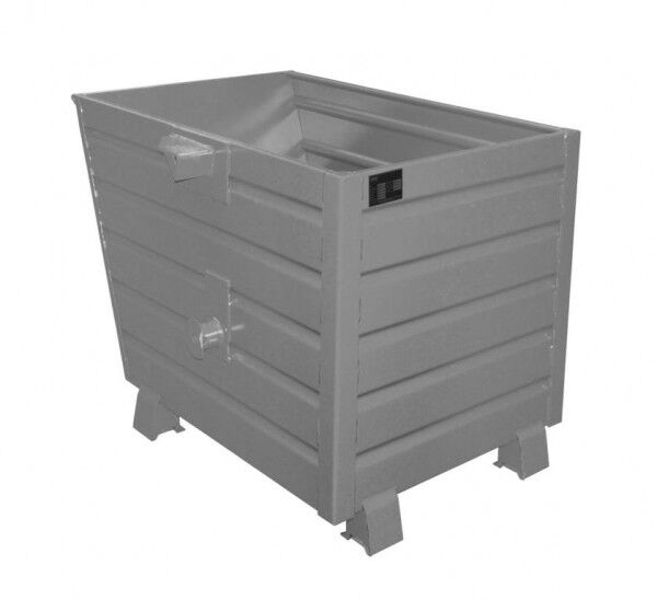 BAUER Stapelkipper Typ BSK-R-30 (Rollenausführung) - Abfall- / Schrottbehälter mausgrau RAL 7005