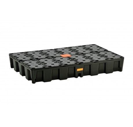 Kleingebinde- / Laborwanne aus PE Typ KL-PE-120HD (mit PE-Rost)