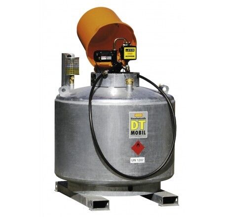 Cemo DT-Mobil 980-Liter doppelwandig mit Pumpenhaube (verzinkt)