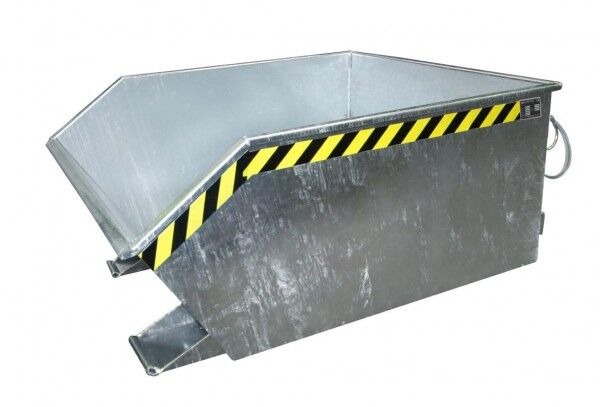 Stapler-Kippbehälter GU-750 Inhalt: 0,75 cbm Tragfähigkeit: 1000 kg Farbe verzinkt