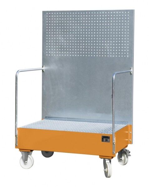 Fahrbare Auffangwanne Typ LPW-200-2 mit Lochplattenwand