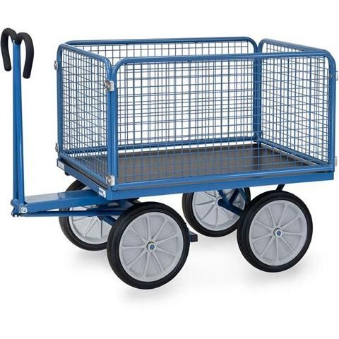 Fetra Handpritschenwagen mit Drahtgitterwänden 6434V