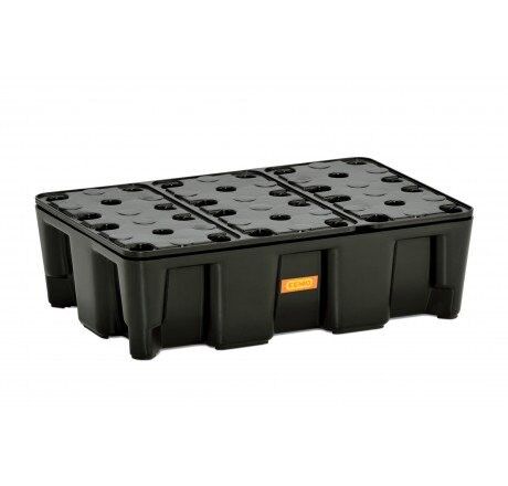 Kleingebinde- / Laborwanne aus PE Typ KL-PE-25HD (mit PE-Rost)