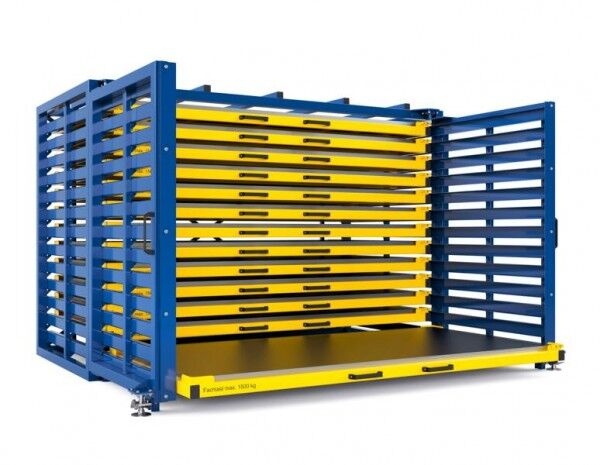 Schwerlast Schubfachregal Typ RBR-G 40/13 für Bleche bis 4 x 2 m