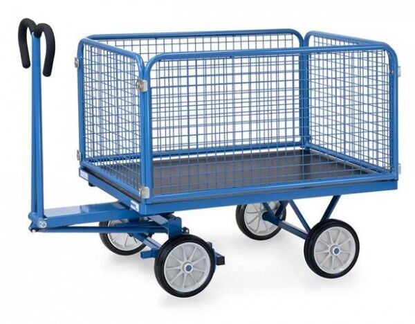 Fetra Handpritschenwagen mit Drahtgitterwänden 6433V