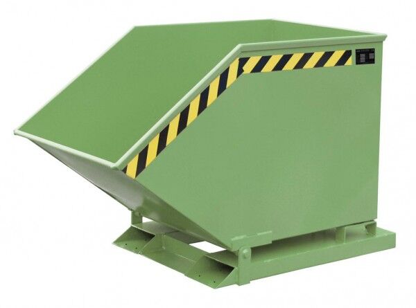 BAUER Späne-Kippmulde Typ SKK-400 für Stapler resedagrün RAL 6011