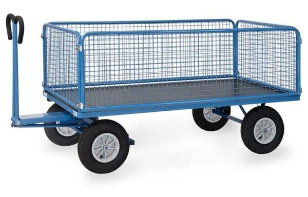 Fetra Handpritschenwagen mit Drahtgitterwänden 6436L