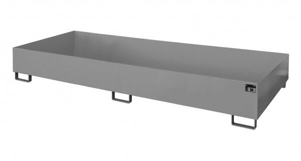 BAUER Regalwanne Typ RW-3300-2 - Für Palettenregale (Feldbreite 3300 mm) mausgrau RAL 7005
