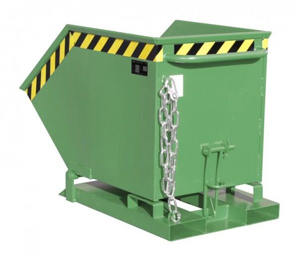 BAUER Kippmulde Typ KK-250 für Gabelstapler resedagrün RAL 6011