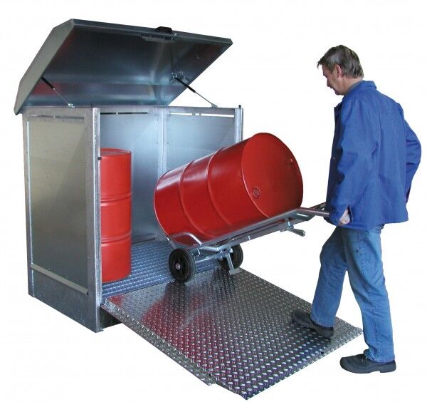 Gefahrstoff-Depot / -Lager GD-N-R2 für 2 x 200-l-Fässer