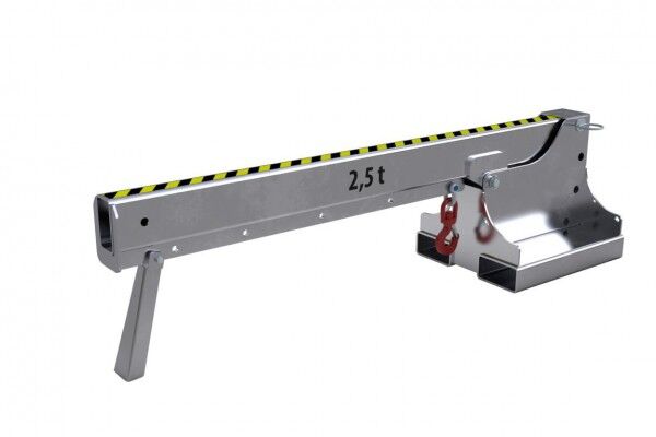 BAUER Kranarm Typ KTH-K-2,5 (Kurzvariante) für Gabelstapler verzinkt